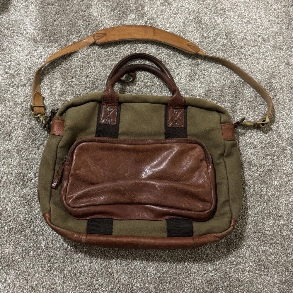 Will Signature Canvas and Bridle Leather Briefcase OUT OF STOCK‎ RARE